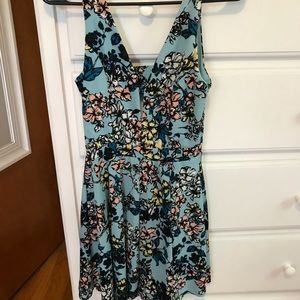 Floral dress with back cutouts- Small
